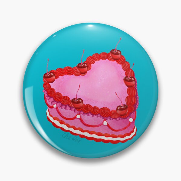Item preview, Heart Shaped Cherry Cake designed and sold by Chelseigh Rae Artistry.