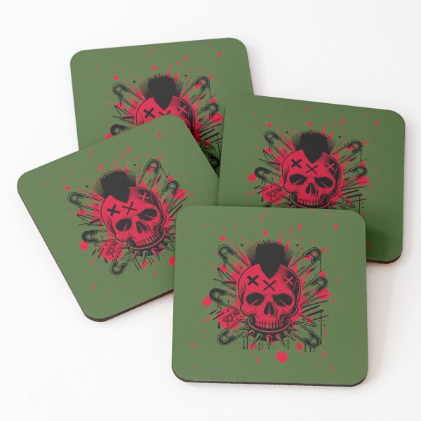 Item preview, Punk Skull With Splatter designed and sold by UNK-Fatigues.