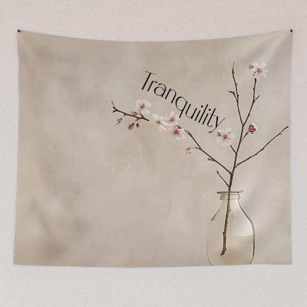 Artikelvorschau, Tranquility Shizukesa Minimalistische Blüte entworfen und verkauft von DesignbyBFD.