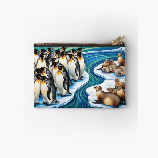 Item preview, Emperor penguins and seals at a casual gathering designed and sold by EtCreative.