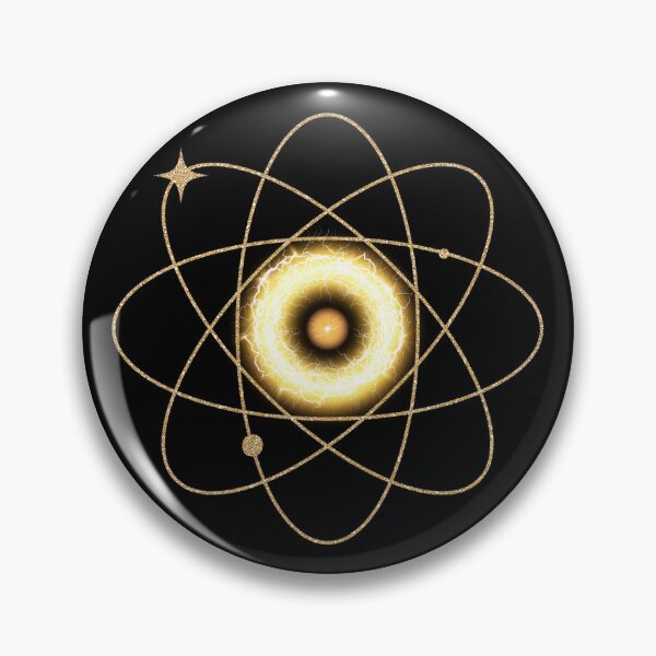Item preview, Golden Atom Symbol - Energy You Can Wear! designed and sold by XEM studio.