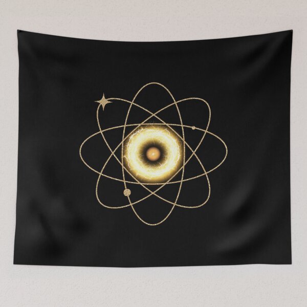 Item preview, Golden Atom Symbol - Energy You Can Wear! designed and sold by XEM studio.