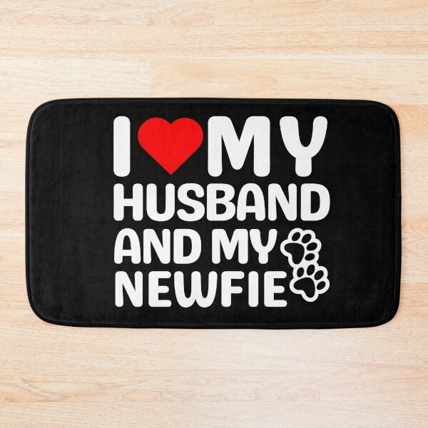 Item preview, I Love My Husband And My Newfie designed and sold by TheAnimalZ00.