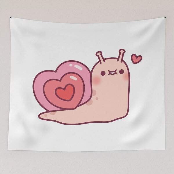 Item preview, Cute Snail With Heart Shaped Shell designed and sold by rustydoodle.