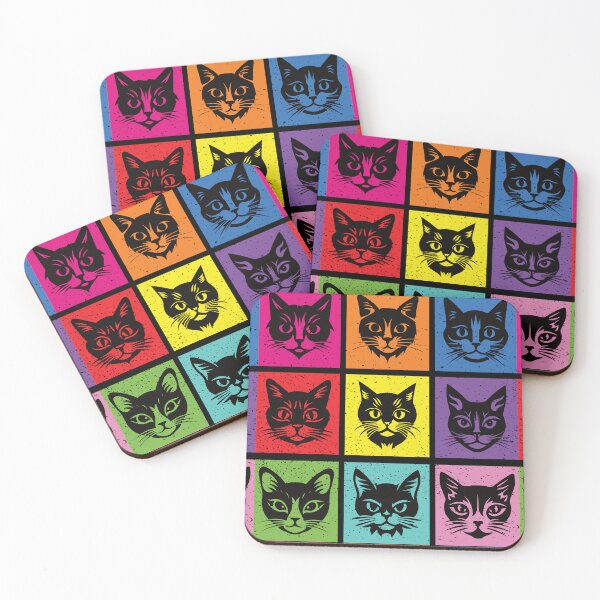 Item preview, Purrfect Pop Art - Multicolor Meow designed and sold by FaeryNuff.
