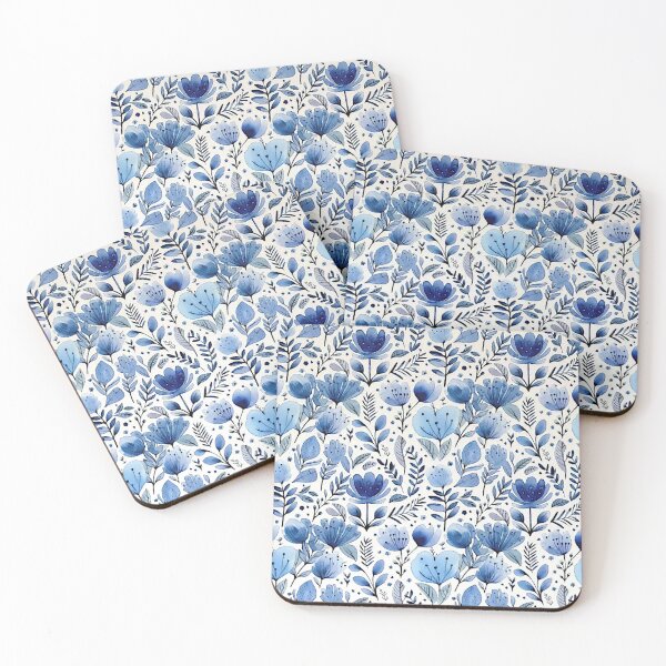 Item preview, Blue Flowers designed and sold by ViaARTfactory.