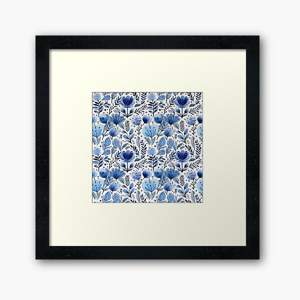 Item preview, Blue Flowers designed and sold by ViaARTfactory.