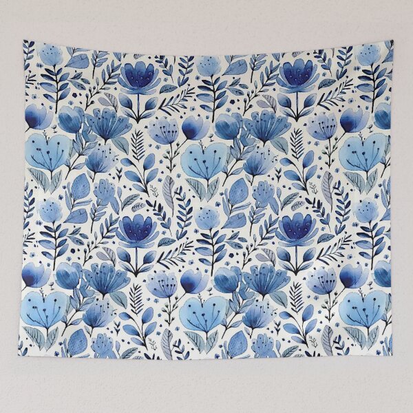 Item preview, Blue Flowers designed and sold by ViaARTfactory.
