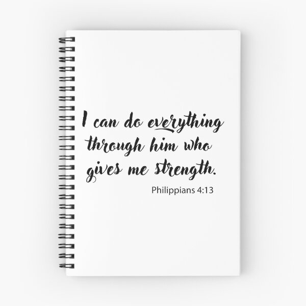 Item preview, I can do everything through him who gives me strength Philippians 4:13 designed and sold by ArtByMarkDesign.