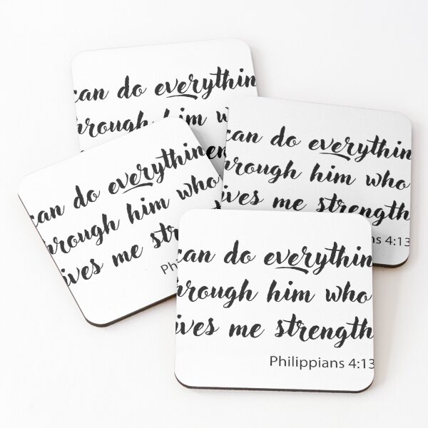 Item preview, I can do everything through him who gives me strength Philippians 4:13 designed and sold by ArtByMarkDesign.