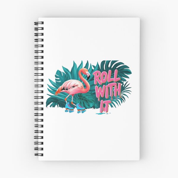 Item preview, Tropical Flamingo “Roll with It” Design designed and sold by LOLThreads.