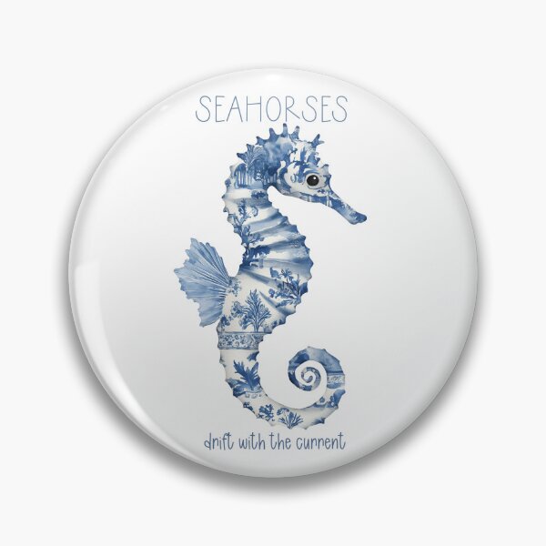 Item preview, Toile Seahorse - Drift with the Current designed and sold by AquarellesWorks.