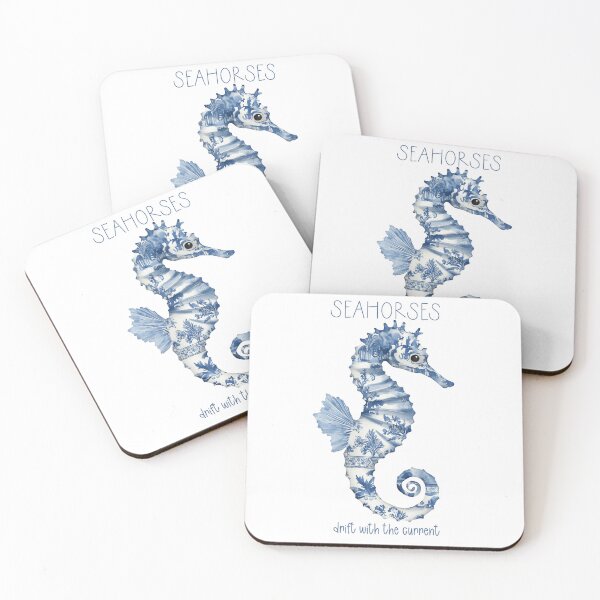 Item preview, Toile Seahorse - Drift with the Current designed and sold by AquarellesWorks.