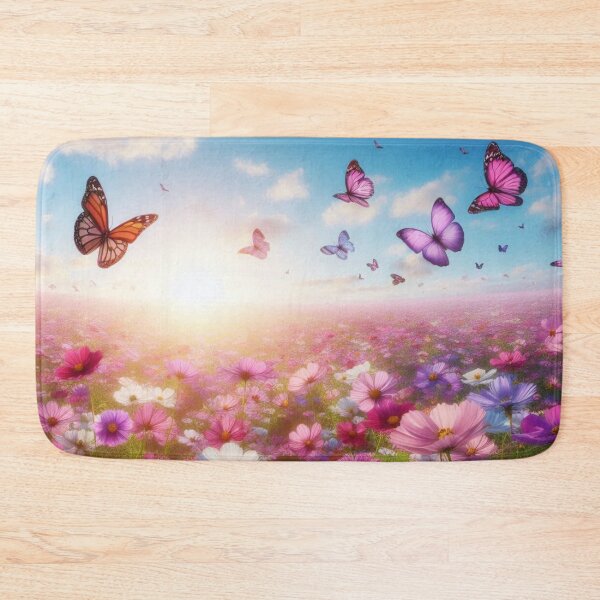 Item preview, Field of flowers with butterflies designed and sold by Russell-art88.
