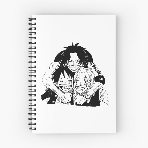 Item preview, Luffy Ace Sabo hand drawn sketch designed and sold by FriskySloths.