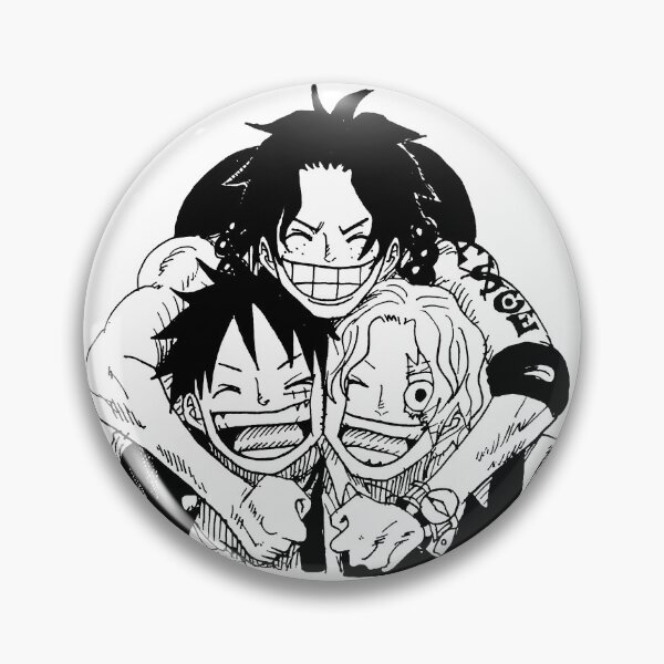 Item preview, Luffy Ace Sabo hand drawn sketch designed and sold by FriskySloths.