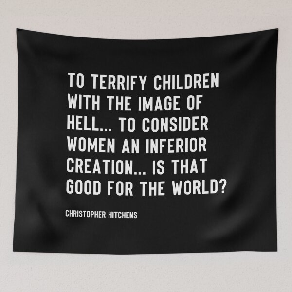 Item preview, Christopher Hitchens Quote Minimalist Modern Style designed and sold by kakarikihill.
