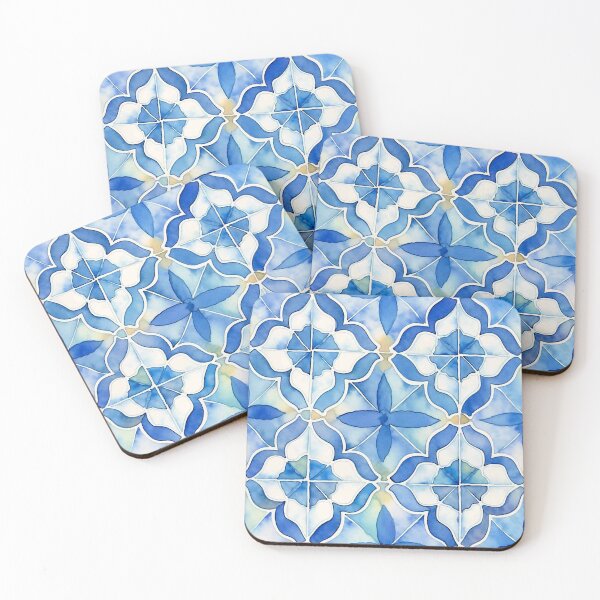 Item preview, Moroccan Blue Tile designed and sold by ViaARTfactory.
