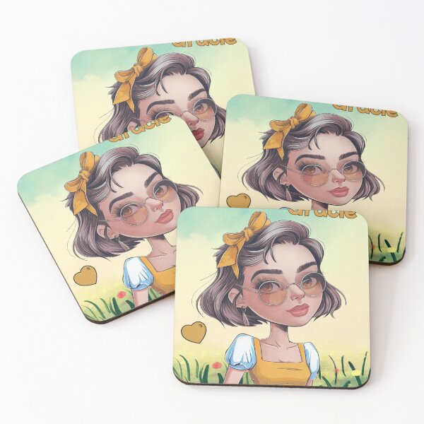 Aperçu de l'œuvre Copie du dessin animé de Gracie Abrams, Gracie Abrams Art créée et vendue par Bits & Bops Boutique.