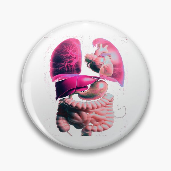 Item preview, Psychedelic Anatomy – Internal Organs Illustration designed and sold by Phoenix Créations.