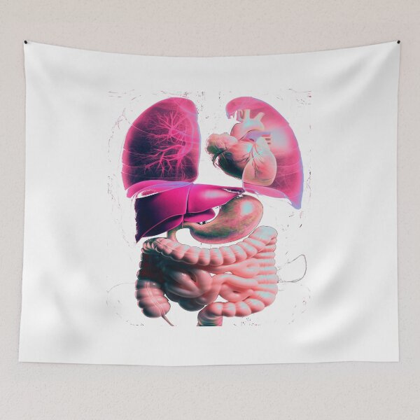 Item preview, Psychedelic Anatomy – Internal Organs Illustration designed and sold by Phoenix Créations.