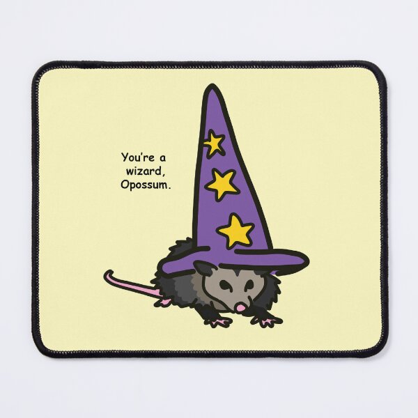 Item preview, You're a wizard, Opossum designed and sold by Cool Gal, Cool Cats.