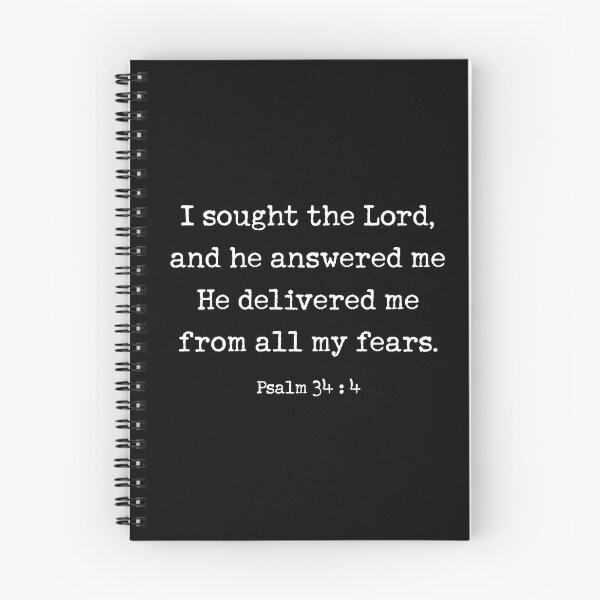 Item preview, Psalm 34:4 Deliver me from all my fears designed and sold by corbrand.