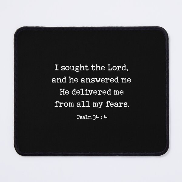 Item preview, Psalm 34:4 Deliver me from all my fears designed and sold by corbrand.