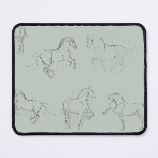 Item preview, Classical Dressage Horses in Sage designed and sold by Lavender Woodman.