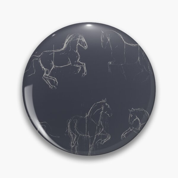 Item preview, Classical Dressage Horses in Slate designed and sold by Lavender Woodman.