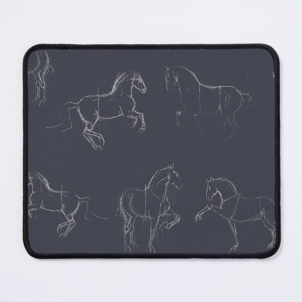 Item preview, Classical Dressage Horses in Slate designed and sold by Lavender Woodman.