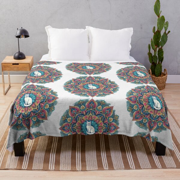 Item preview, cat inside a mandala designed and sold by anarojas96.