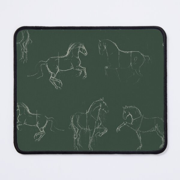 Item preview, Classical Dressage Horses in Emerald designed and sold by Lavender Woodman.