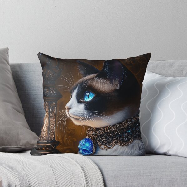 Item preview, Gothic Snowshoe Cat designed and sold by LunarCatCult.