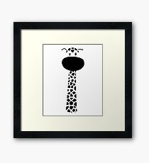 Cute Kids Giraffe For Girls & Boys Framed Print