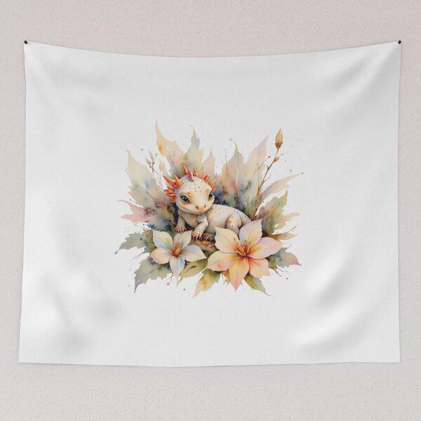 Item preview, Mystical Baby Dragon Illustration, Watercolor designed and sold by LOLThreads.