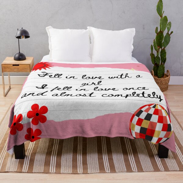 Item preview, Fell in Love with a Girl Lyric Print designed and sold by Femme Pastel Collective.
