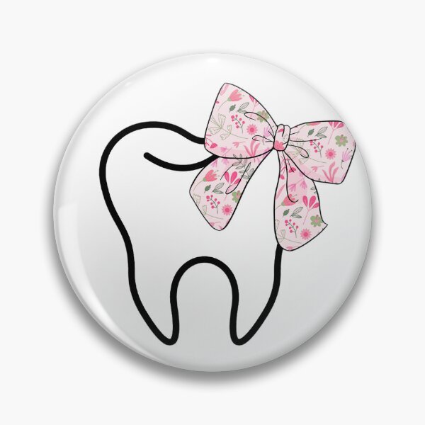 Item preview, Floral Bow Tooth - Cute Dental Design designed and sold by tcvnguyen.