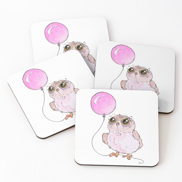 Item preview, Owl with Balloon designed and sold by inKseparable.