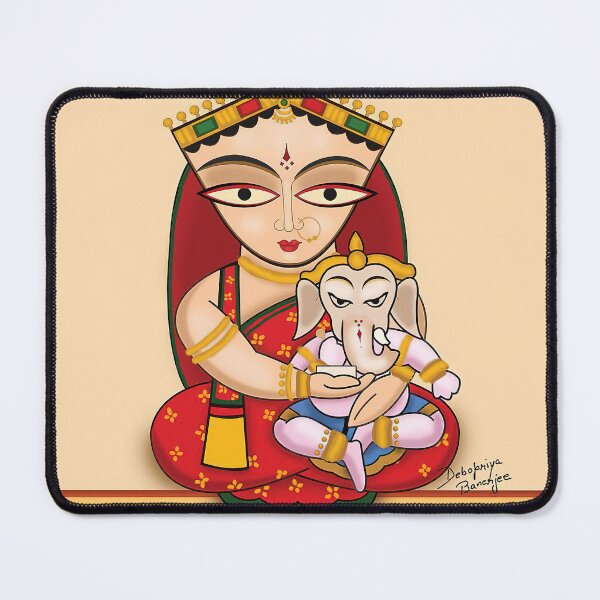 Item preview, Jamini Roy Ganesha and Parvati designed and sold by Kathimee.