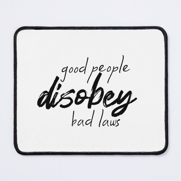 Item preview, Good People Disobey Bad Laws Anti Fascist Antifa Female Rage Anti Trump Resist Sign designed and sold by ichewsyou.