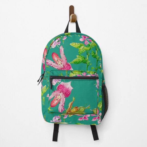 Item preview, Lady slipper orchid veridian BG designed and sold by Soingoen.