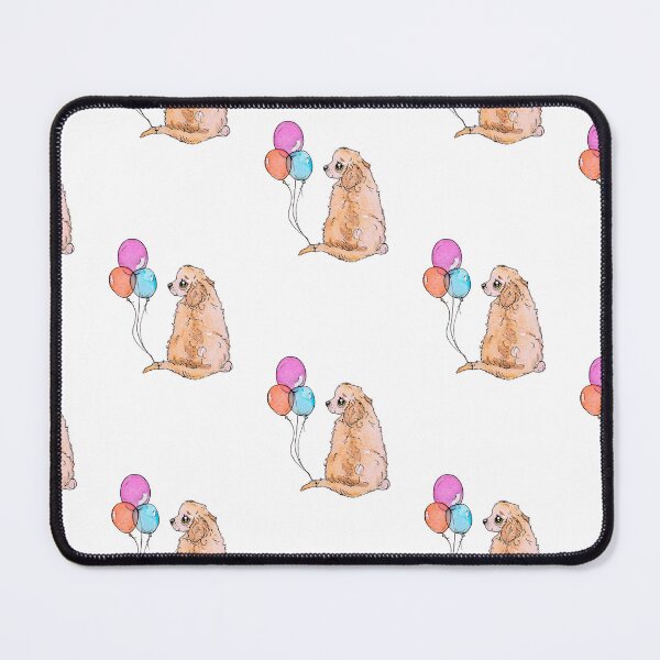 Aperçu de l'œuvre Chiot avec des ballons créée et vendue par inKseparable.