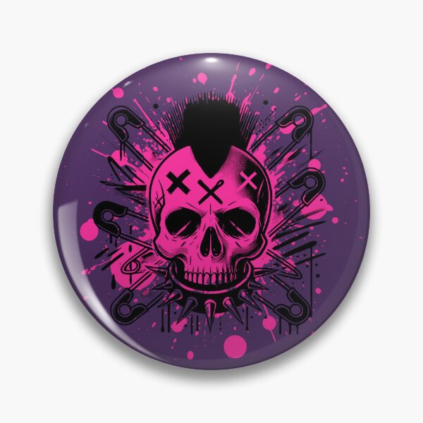 Item preview, Punk Skull With Splatter designed and sold by UNK-Fatigues.