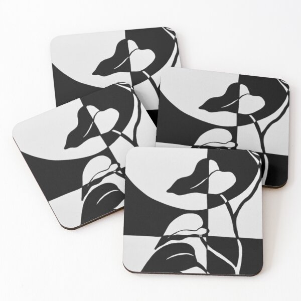 Item preview, Abstract Screen Print of Pearls and Jade Plant designed and sold by RebeccaBArt.