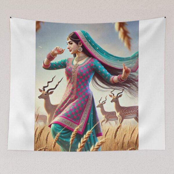 Item preview, Bhangda Dance Woman designed and sold by kharatsuchita.