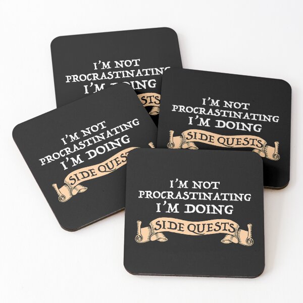 Item preview, I'm Not Procrastinating - I'm Doing Side Quests designed and sold by Cat Lady Designs.