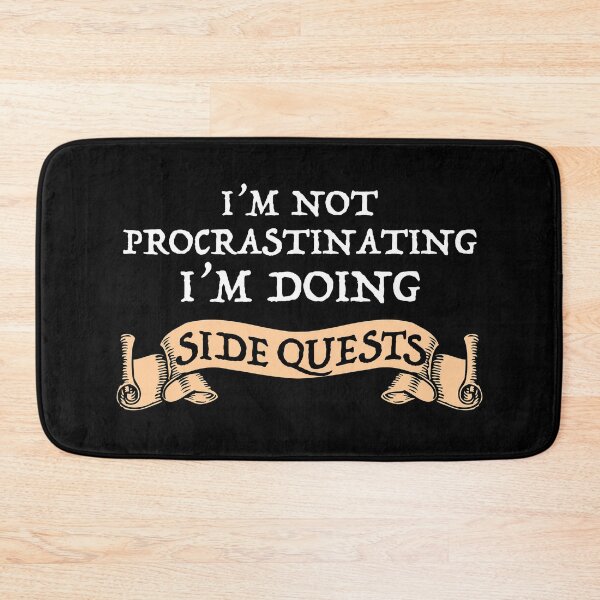 Item preview, I'm Not Procrastinating - I'm Doing Side Quests designed and sold by Cat Lady Designs.