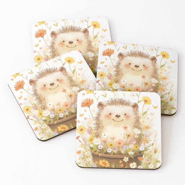 Item preview, Hedgehog Among the Daisies designed and sold by AshiraCreations.