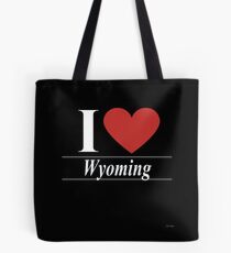 I Love Wyoming - For Passionate Wyomingite or Wyoming Residents Gift Tote Bag